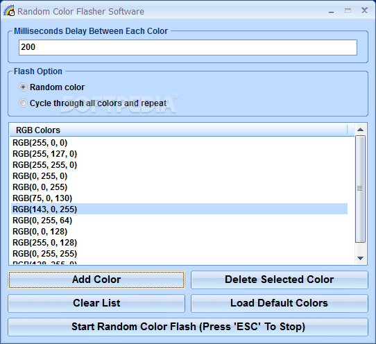 Random Color Flasher Software