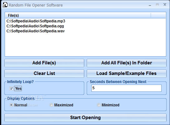 Random File Opener Software