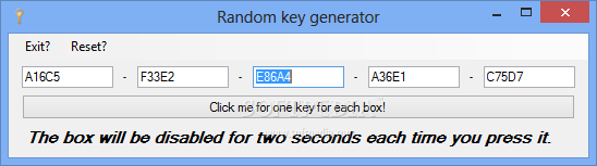 Random key generator