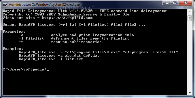 Rapid File Defragmentor Lite