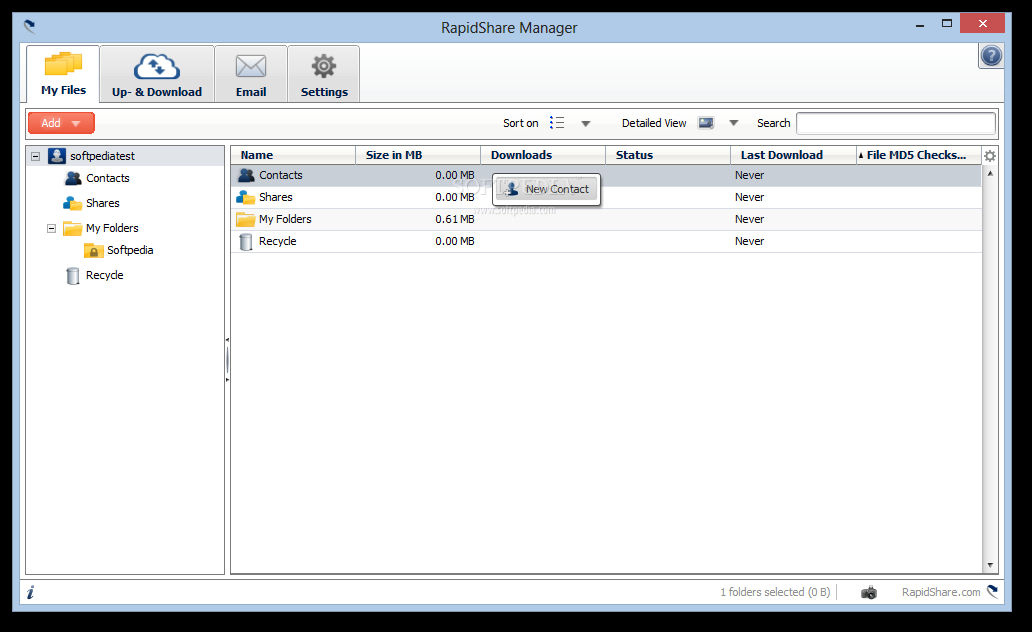 RapidShare Manager