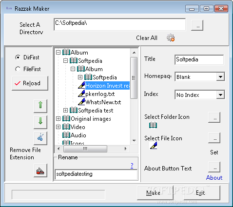 Razzak compressed HTML file maker and viewer