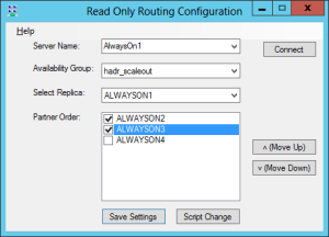 Read Only Routing Configuration