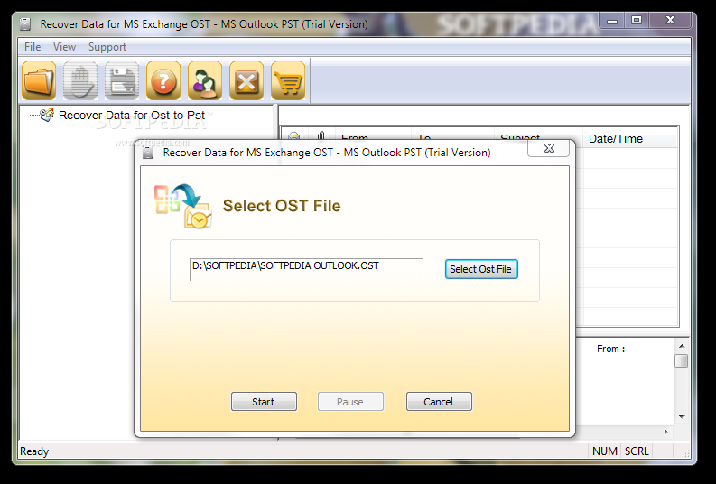 Recover Data for OST to PST