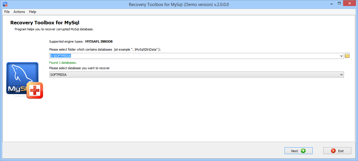 Recovery Toolbox for MySql