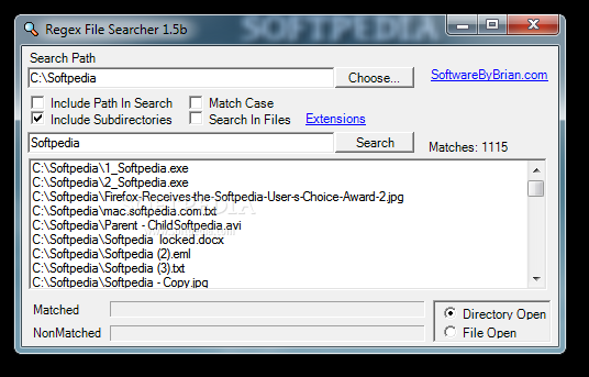 Regex File Searcher