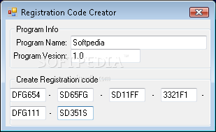 Registration Code Creator