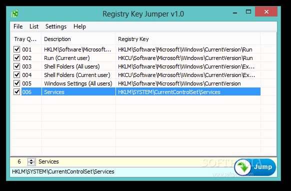 Registry Key Jumper