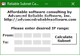 Reliable Subnet Calculator