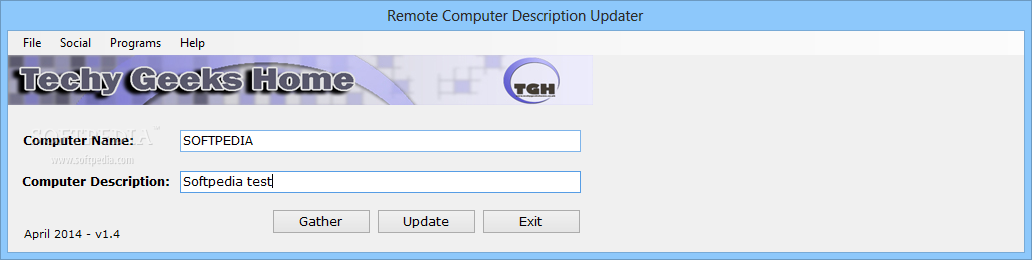 Remote Computer Description Updater