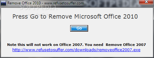Remove Office 2010