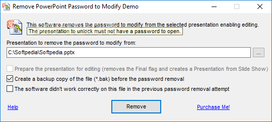 Remove PowerPoint Password to Modify