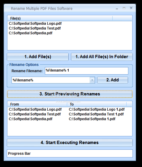 Rename Multiple PDF Files Software