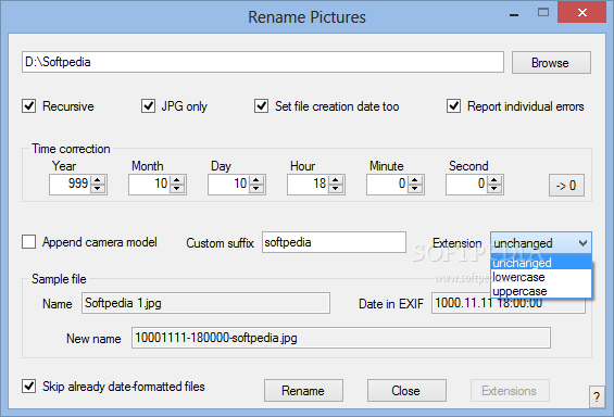 Rename Pictures Portable