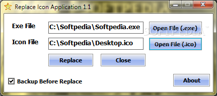 Replace Icon Application