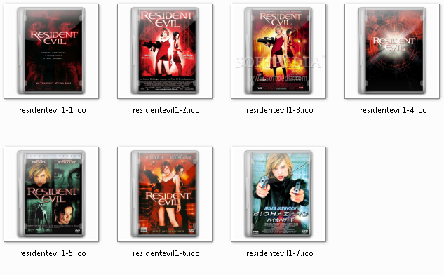 Resident Evil DVD Case Icons
