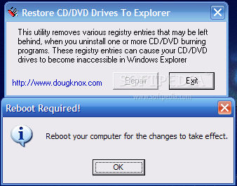 Restore CD / DVD Drives To Explorer