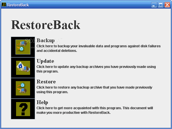 RestoreBack