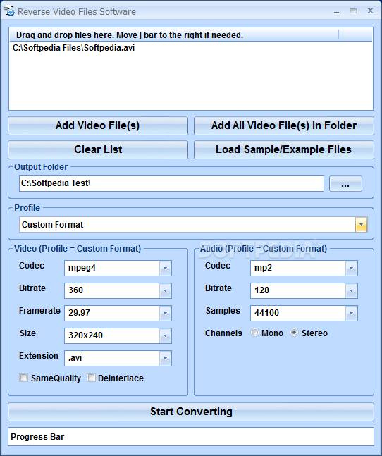 Reverse Video Files Software