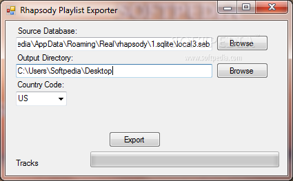 Rhapsody Playlist Exporter