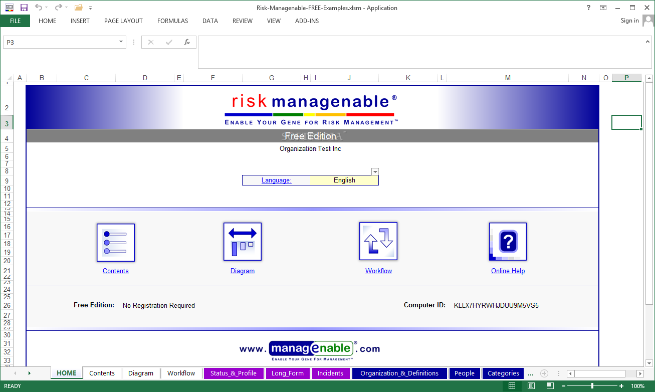 Risk Managenable FREE Edition