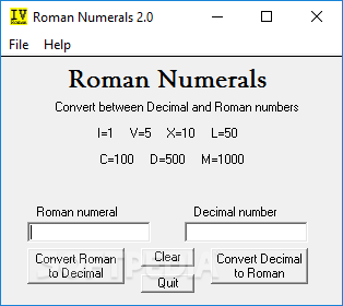 Roman Numerials
