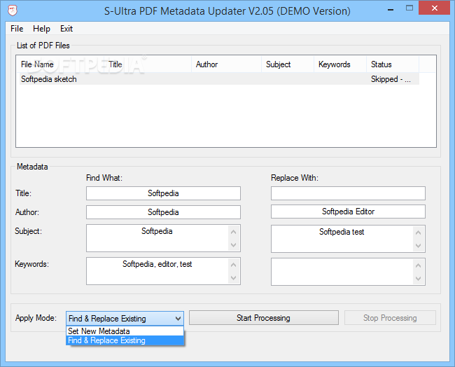 S-Ultra PDF Metadata Updater