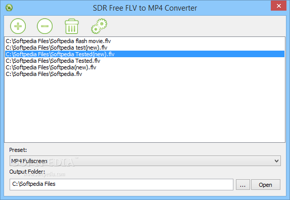 SDR Free FLV to MP4 Converter