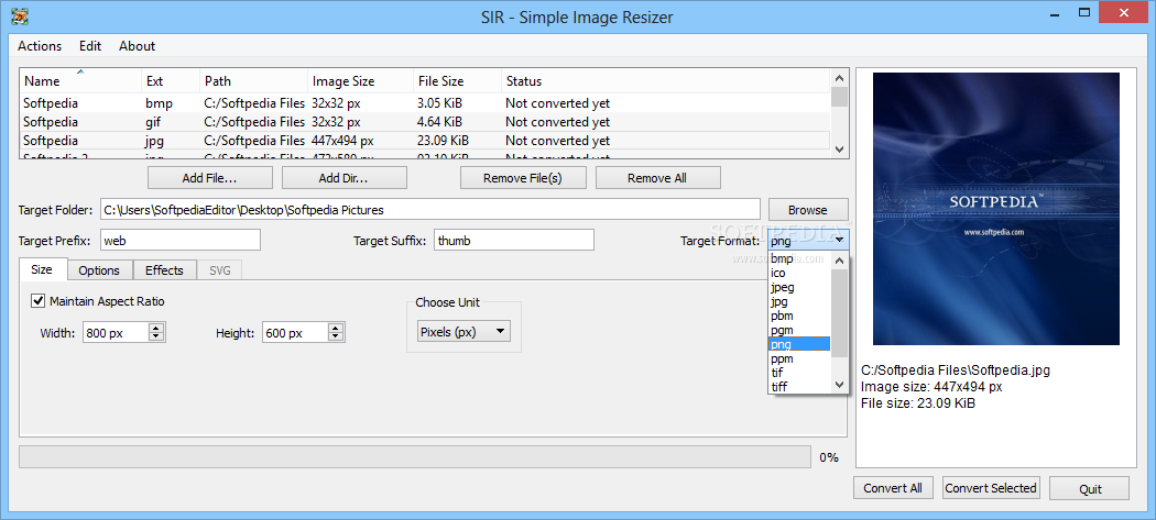 SIR - Simple Image Resizer