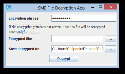 SME File Decryption App