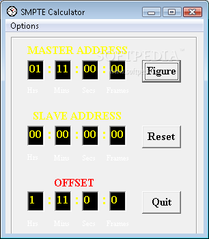 SMPTE Calculator