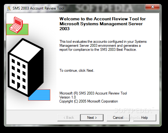 Microsoft SMS 2003 Account Review Tool