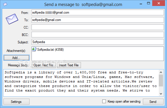 SMTP Mail Sender