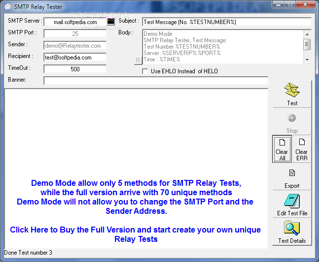 SMTP Relay Tester