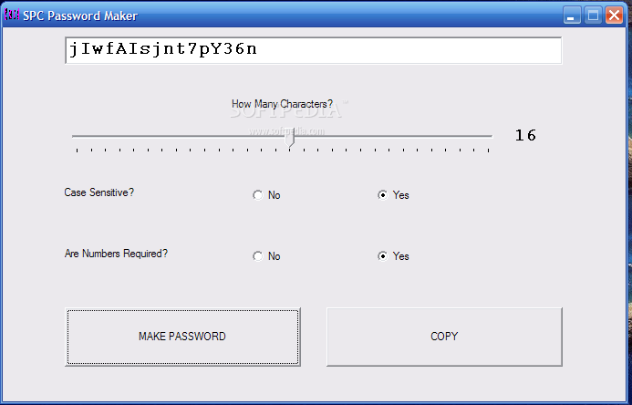 SPC Password Maker