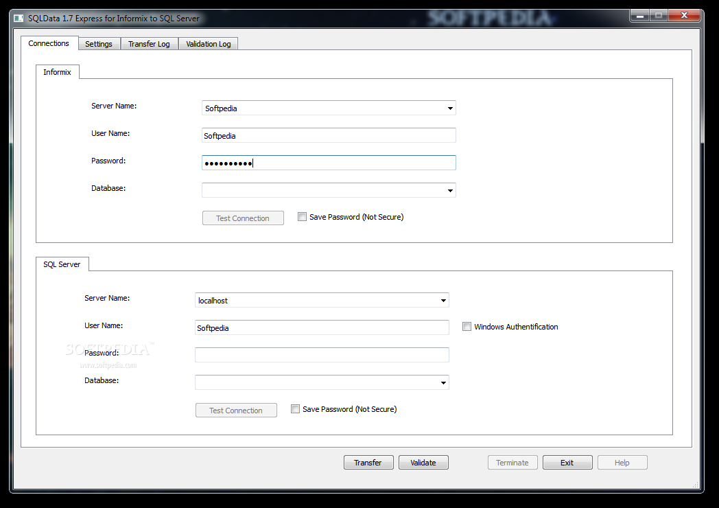 SQLData Express for Informix to SQL Server