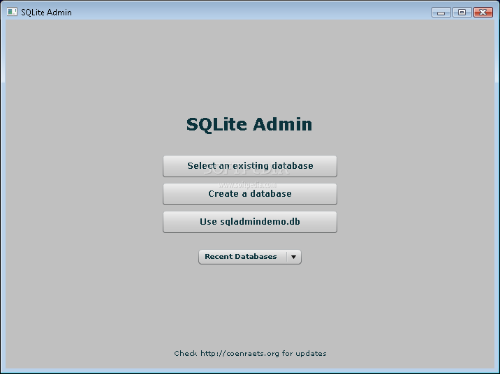 SQLite Admin