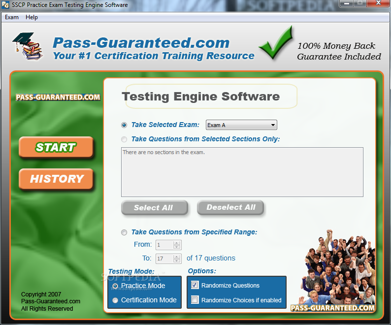 SSCP Practice Exam Testing Engine Software