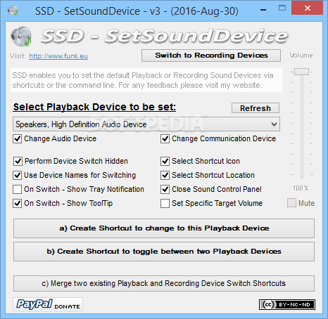 SSD - SetSoundDevice