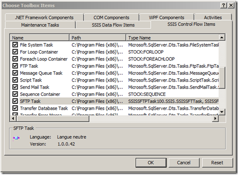 SSIS SFTP Control Flow Component