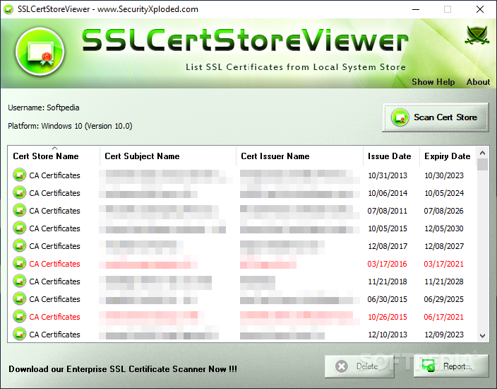 SSLCertStoreViewer