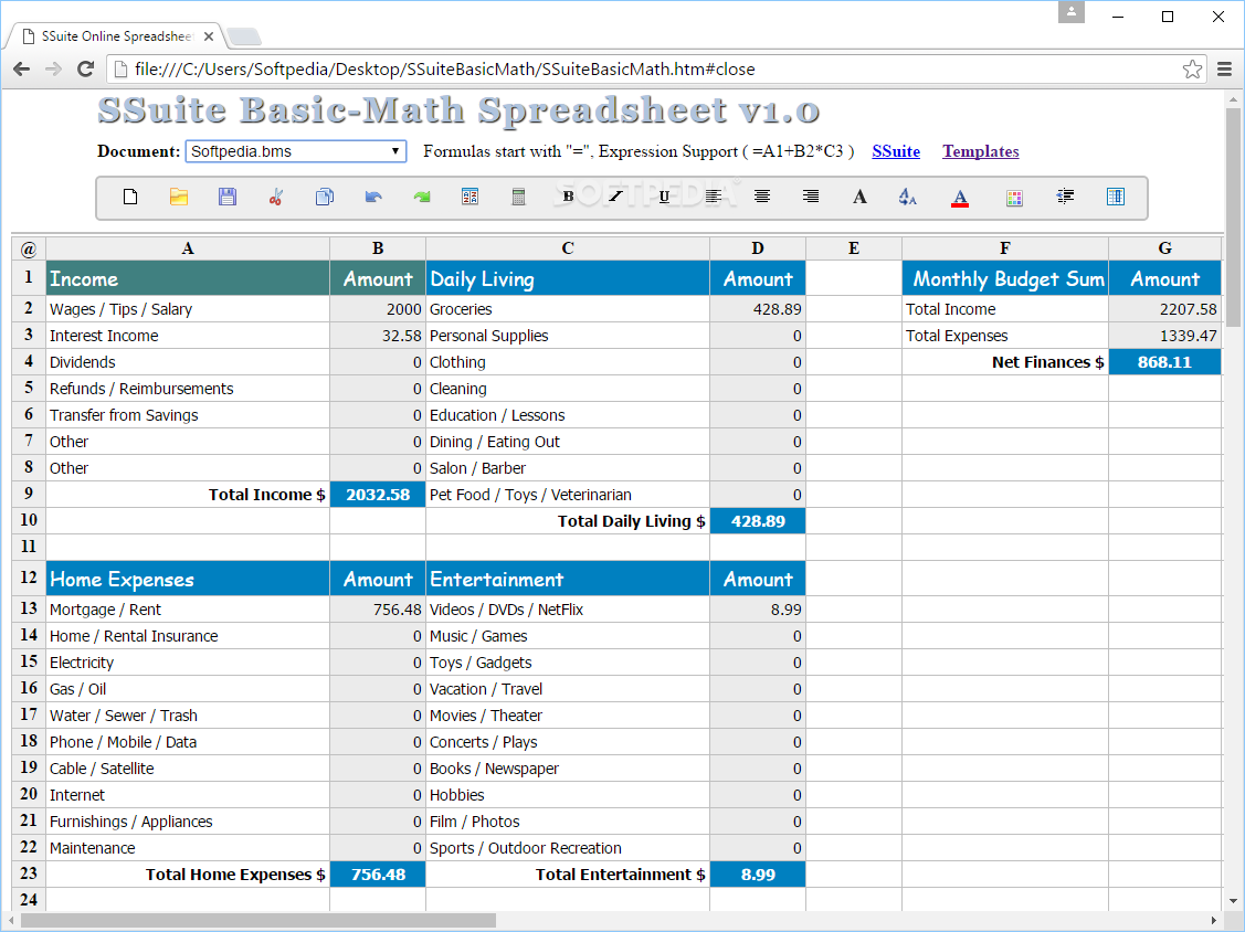 Top 38 Office Tools Apps Like SSuite Basic-Math Spreadsheet - Best Alternatives