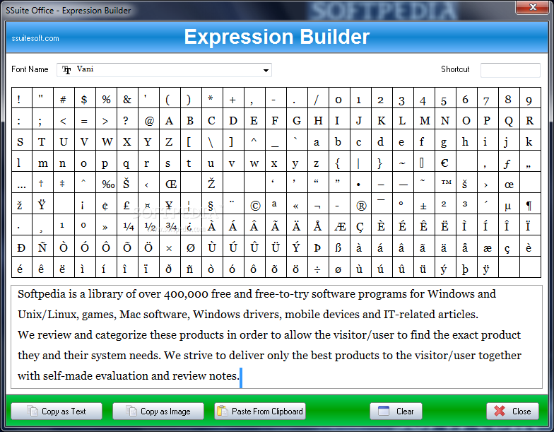 SSuite Office - Expression Builder