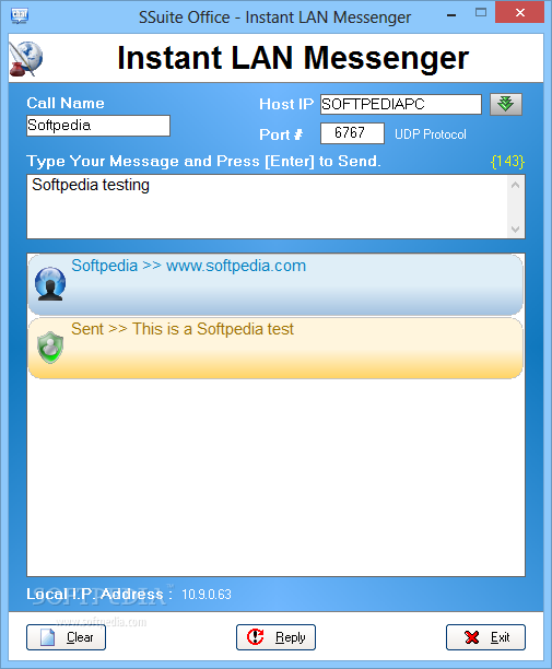 SSuite Office - Instant LAN Messenger