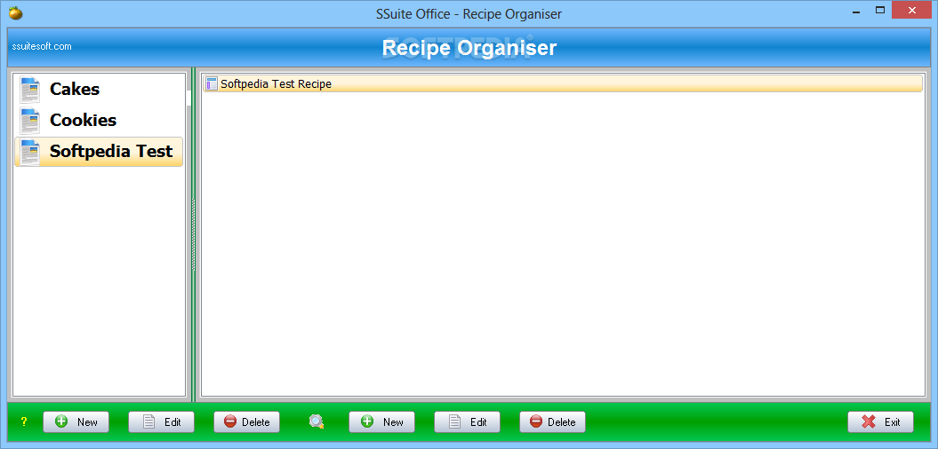 SSuite Office - Recipe Organiser
