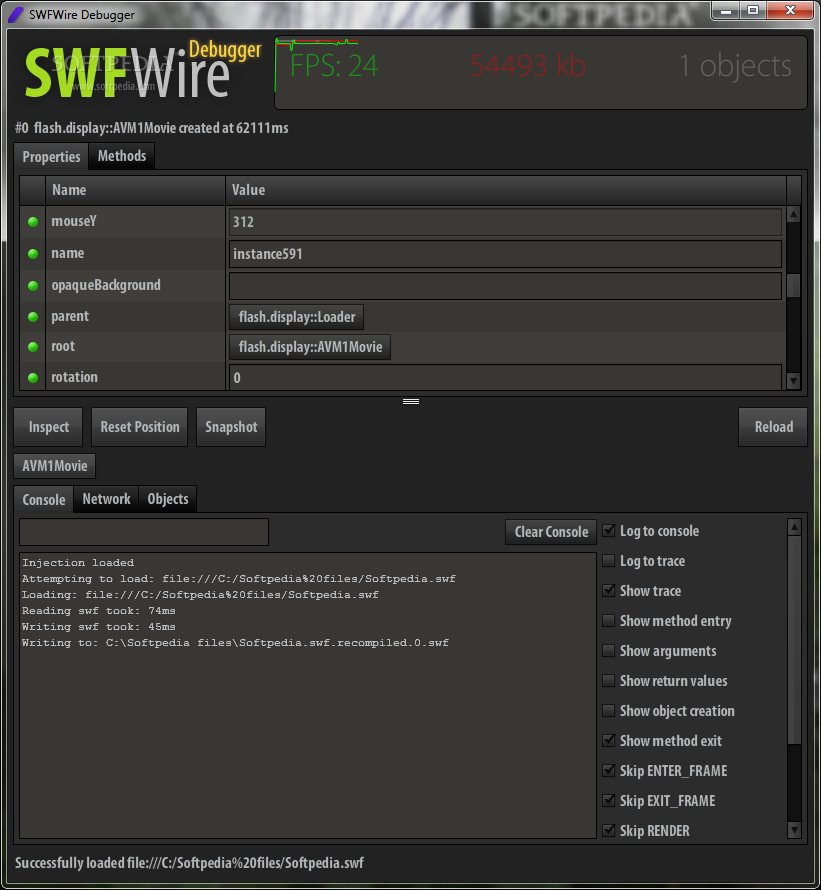 SWFWire Debugger