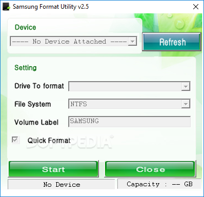 Samsung Format Utility