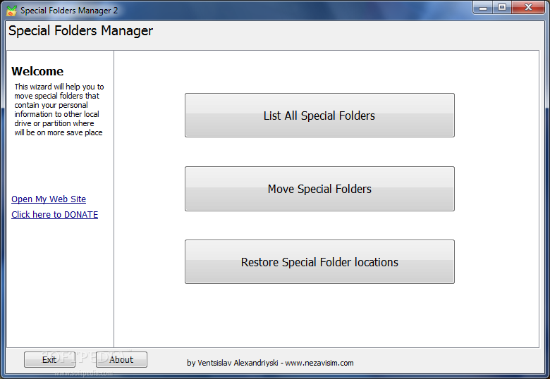 Special Folders Manager (Save Me)