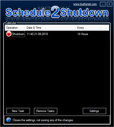 Schedule Shutdown 2
