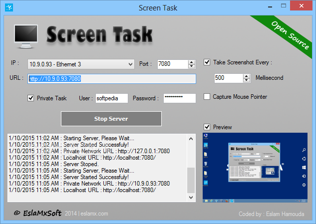 Screen Task